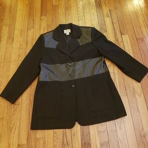 Plus size button down jacket